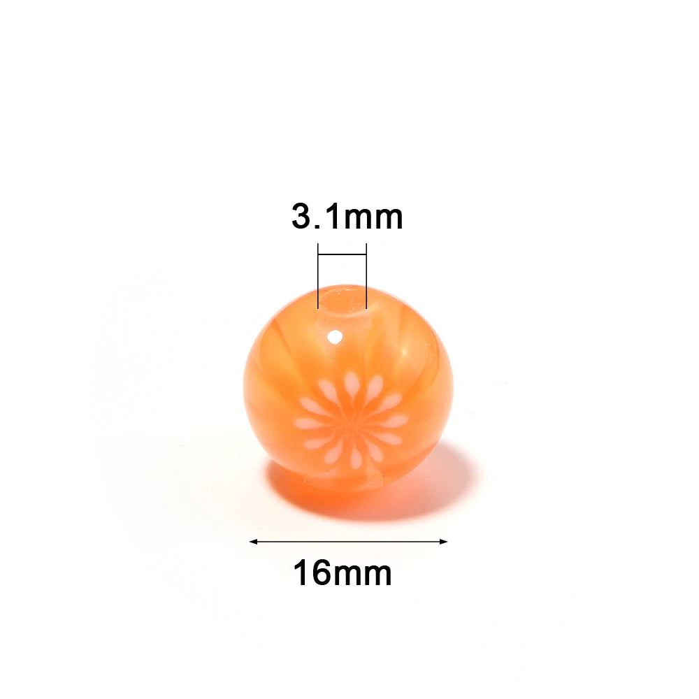 10pcs Watermelon Resin Beads 16mm – DIY Jewelry Making Resin Jewelry Beads PLUSH