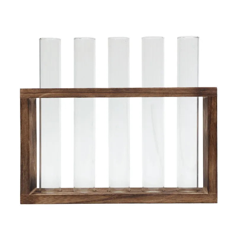 Hydroponic Test Tube Vase Set – Glass Planter Home Decor Glass Planter Vase PLUSH 05