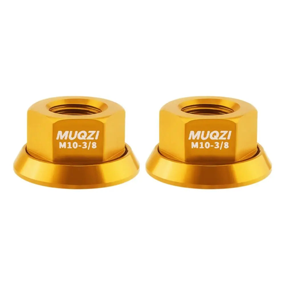 2pcs Bicycle Hub Nuts M9/M10 7075 Aluminum Alloy Axle Screws Bicycle Hub Nuts PLUSH