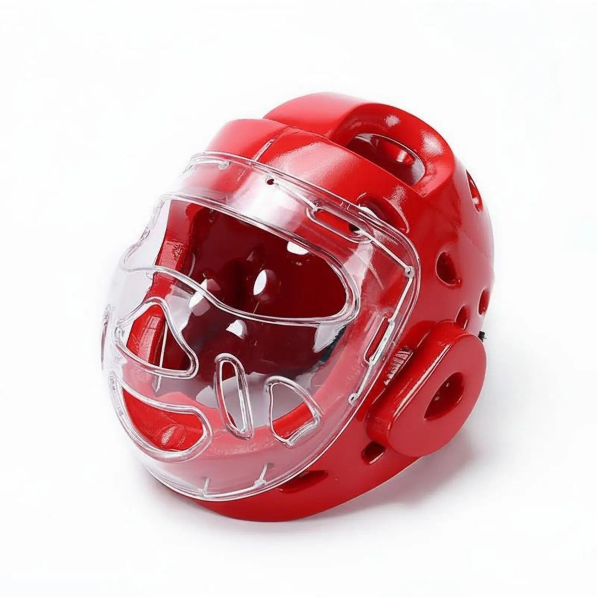 Ventilated Taekwondo Headgear with Face Guard for Kids Martial Arts Headgear PLUSH