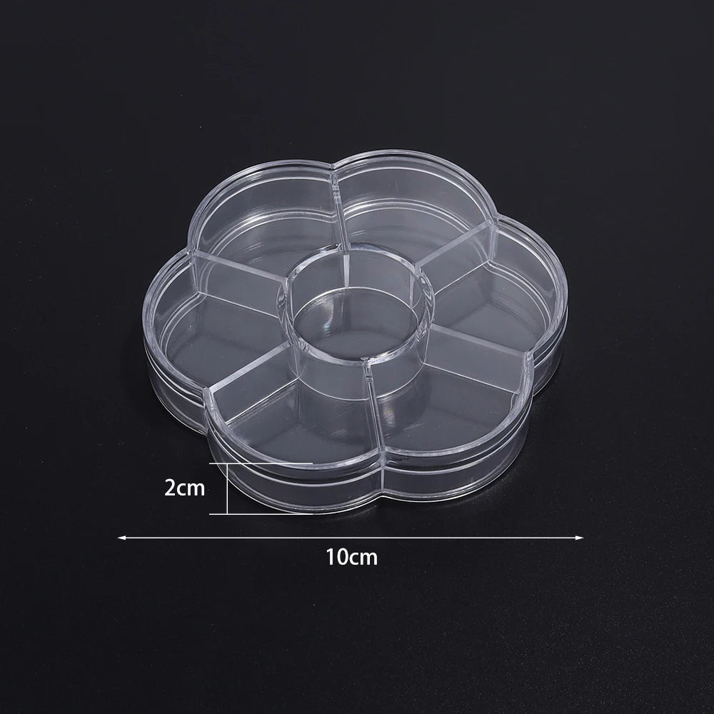 Transparent Plastic Jewelry Storage Box | Adjustable Organizer Jewelry Storage Box PLUSH Style 14