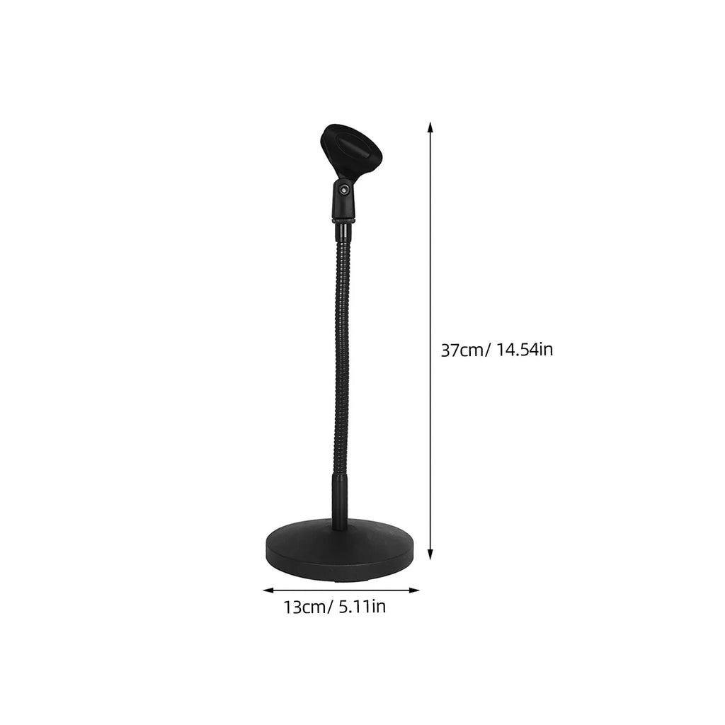 Foxnovo Adjustable Desktop Microphone Stand – Heavy-Duty Metal Desktop Microphone Stand PLUSH