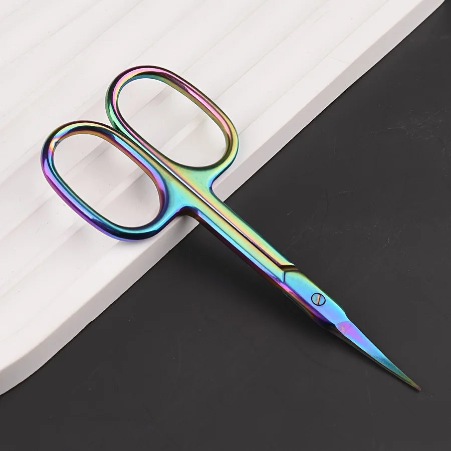 Rainbow Titanium Cuticle Scissors – Precision Stainless Steel Cuticle Scissors PLUSH