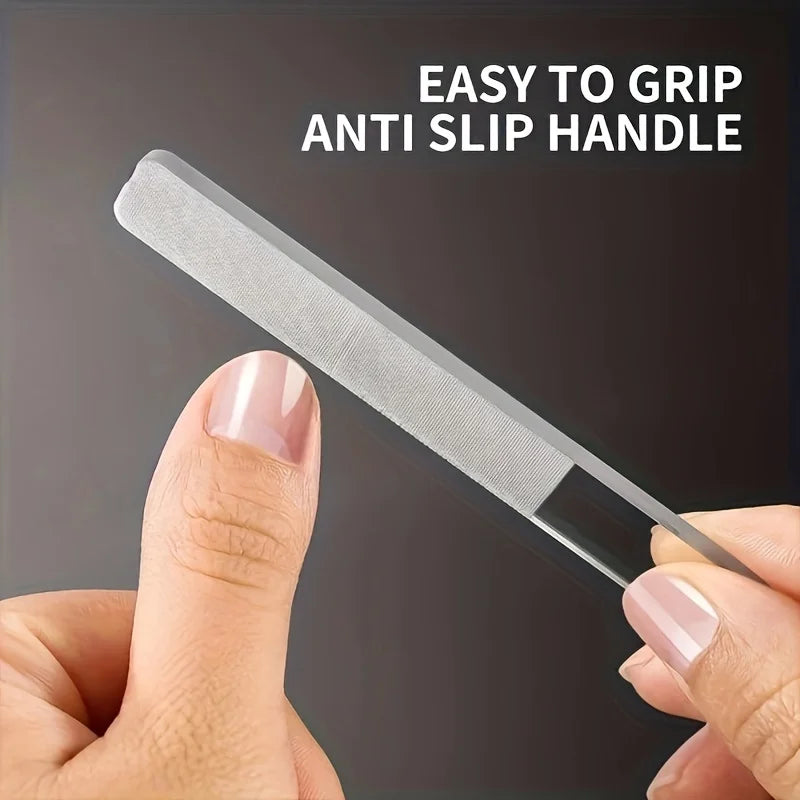 Crystal Glass Nano Nail File & Shine Buffer Polisher Nano Glass Nail File PLUSH