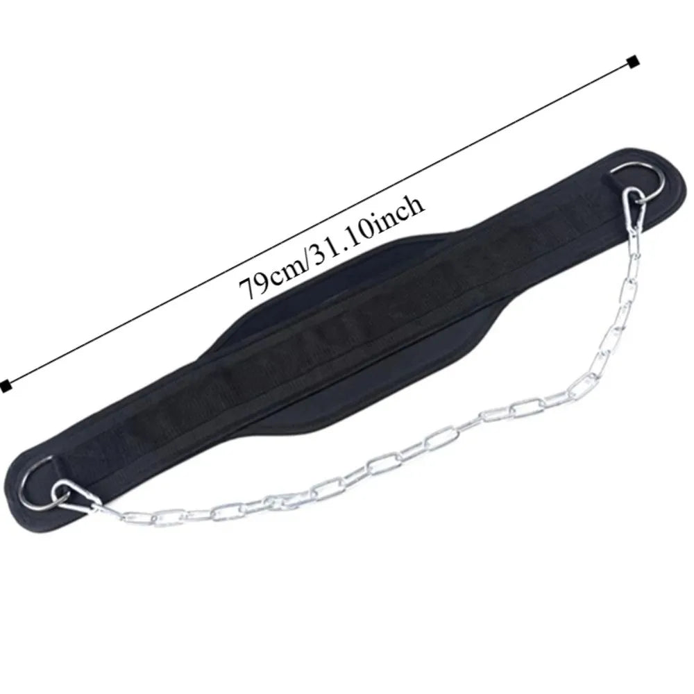 Double Layer Weighted Dip Belt – Adjustable Pull-Up Chain Belt Weighted Dip Belt PLUSH
