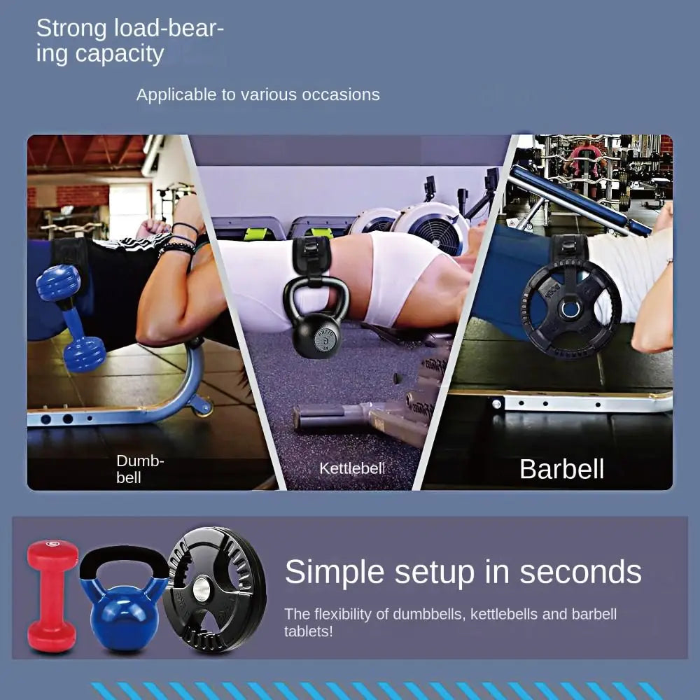 Adjustable Hip Thrust Belt – Non-Slip Dumbbell Booty Belt Hip Thrust Belt PLUSH