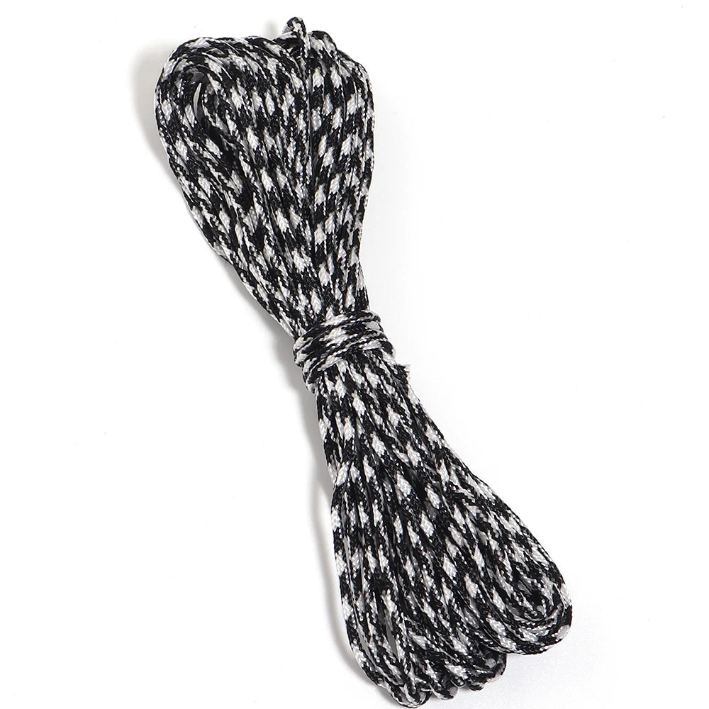 10 Yards 2mm Camouflage Polyester Braided Paracord DIY Cord Braided Paracord Rope PLUSH zebra stripe