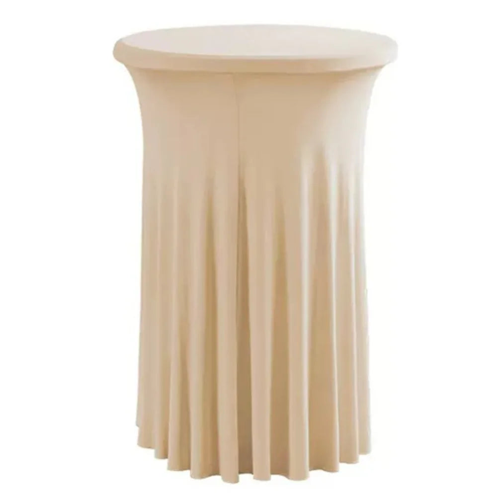 Stretch Round Tablecloth Elastic Bar Table Cover & Skirt Stretch Table Cover PLUSH F-23.62x43.31in