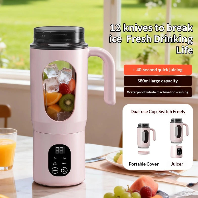 Portable Juicing Cup – Large Capacity, Safety Lock, Leak Proof Portable Personal Blender PLUSH