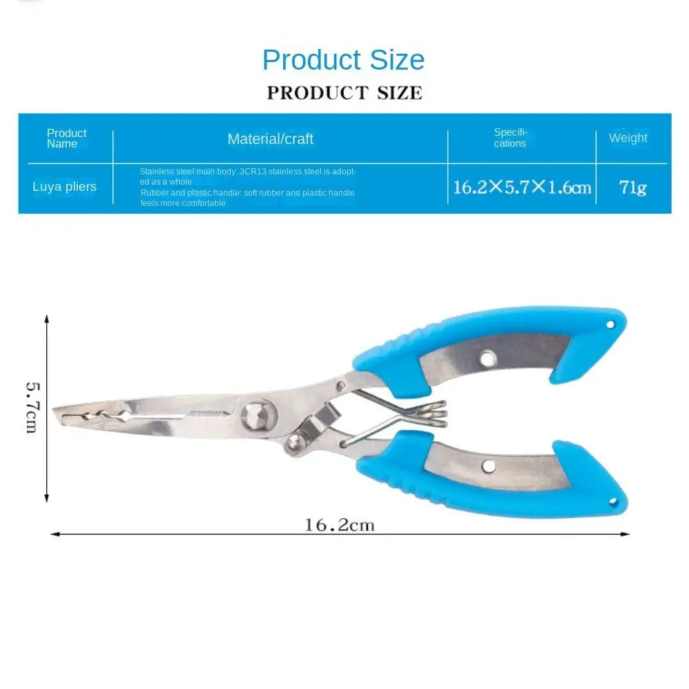 Stainless Steel Fishing Pliers – Curved Jaw & Hook Remover Fishing Pliers PLUSH