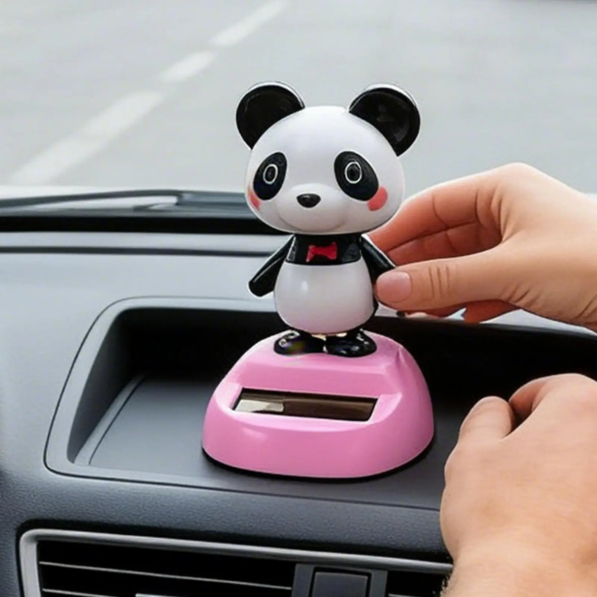 Solar Swinging Panda Car Dashboard Ornament – Cute Decoration Car Dashboard Ornament PLUSH