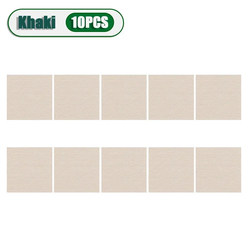 50pcs Peel & Stick Carpet Tiles 30x30cm – DIY Floor Mats Peel & Stick Carpet Tiles PLUSH Khaki-10PCS 30X30CM