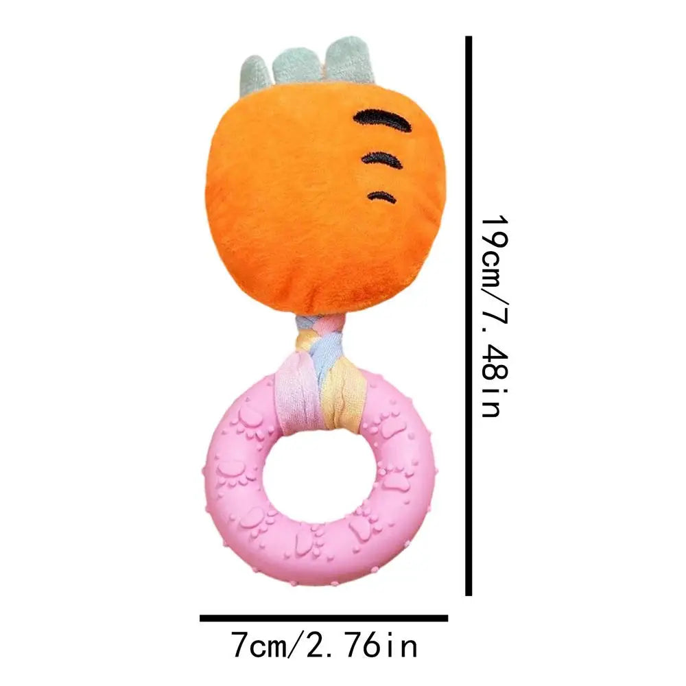 Squeaky Plush Dog Toy – Cheese Chew & Teething Toy Squeaky Dog Toy PLUSH B