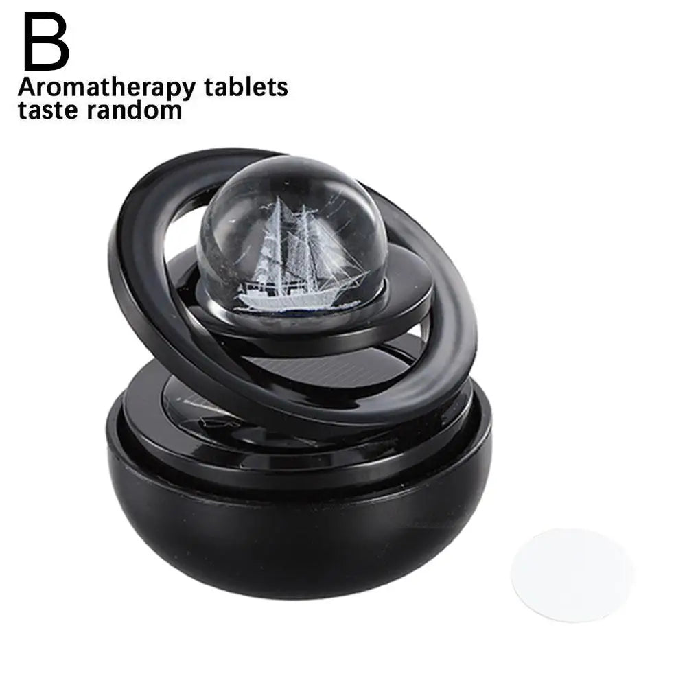 Solar Rotating Planet Car Air Freshener & Aroma Diffuser Car Air Freshener PLUSH A