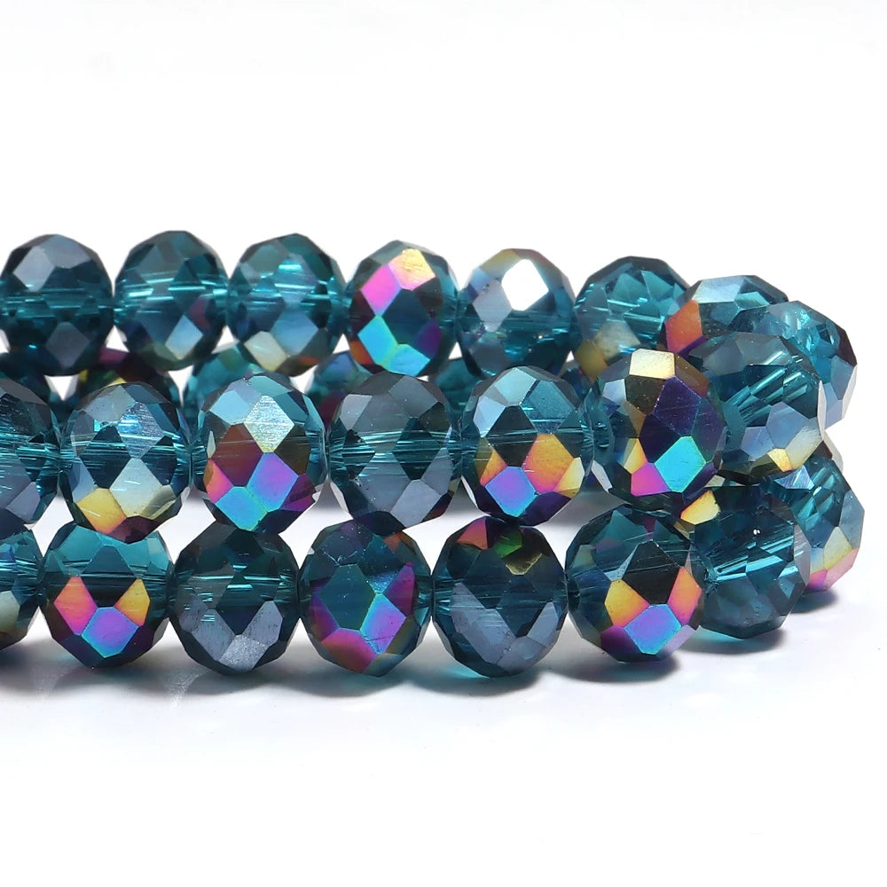 AB Crystal Abacus Rondelle Spacer Beads – DIY Jewelry Making Crystal Spacer Beads PLUSH
