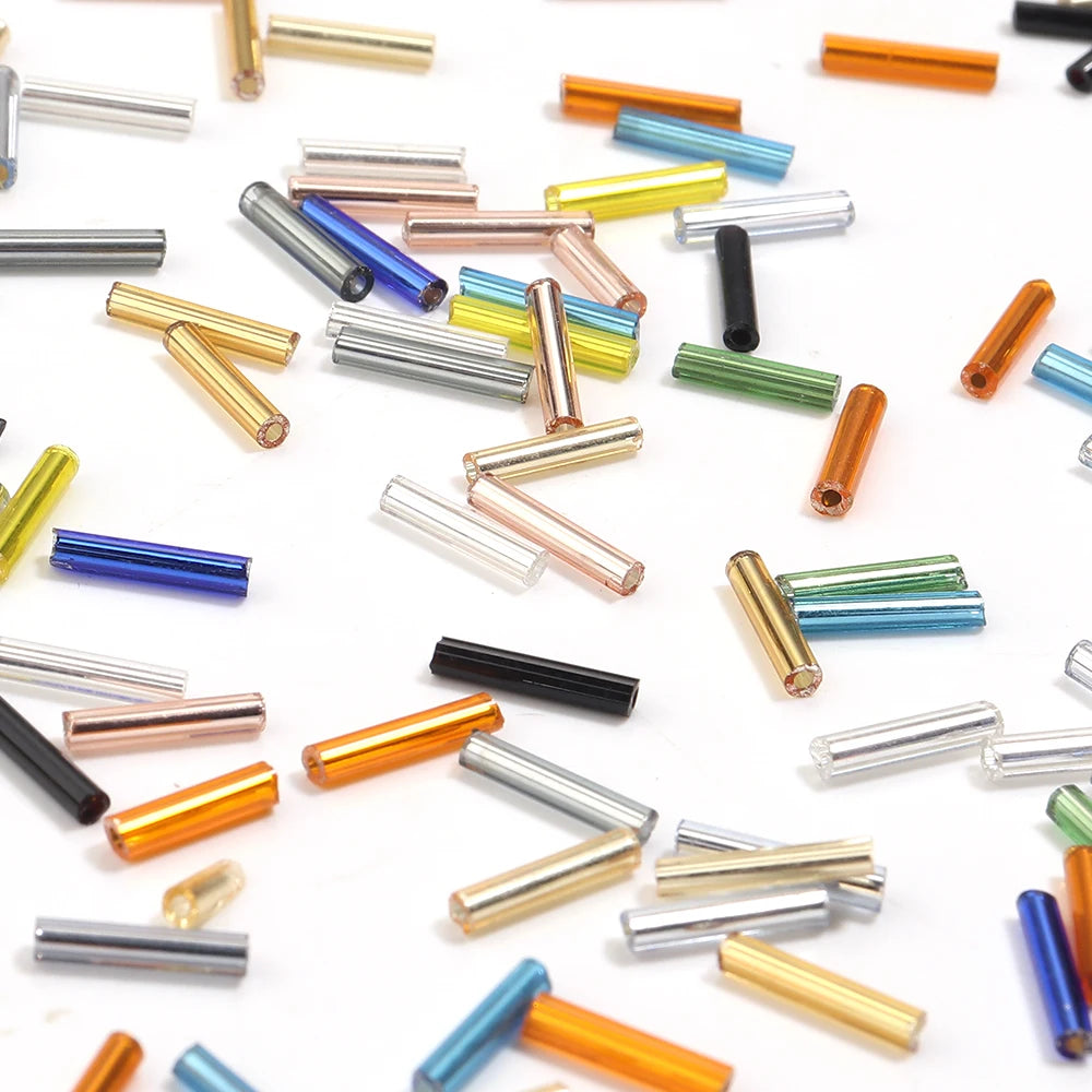 Silver Filled Glass Tube & Seed Beads 10g – DIY Jewelry Making Jewelry Making Beads PLUSH