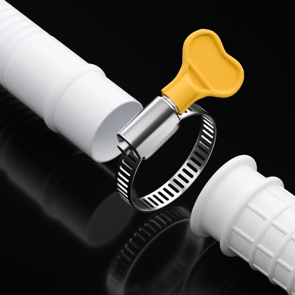 AC Drain Hose Thickened PE Corrugated Extension Drainpipe AC Drain Hose PLUSH