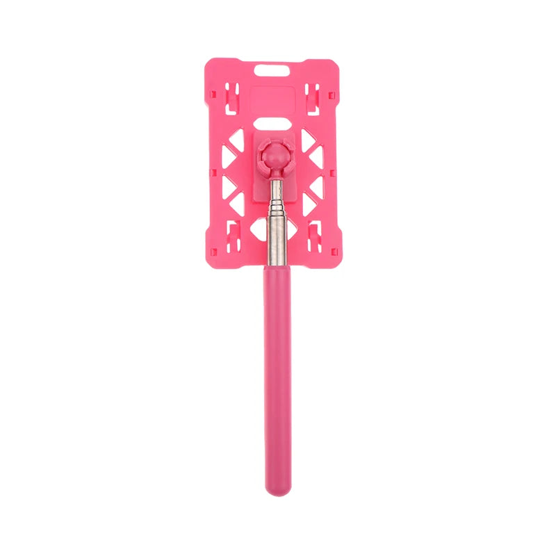 Telescopic Contactless Toll Card Holder Stick | Adjustable Rod Car Card Holder Stick PLUSH Pink