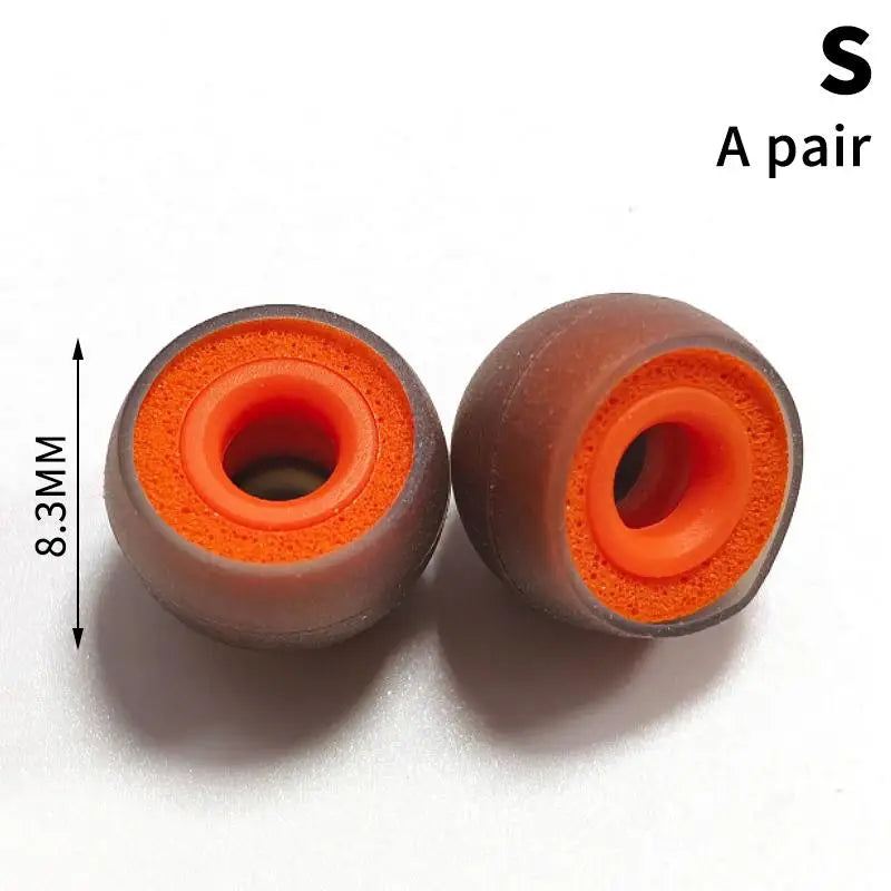 Memory Foam Silicone Earbud Tips – 1 Pair In-Ear Covers Earbud Tip Covers PLUSH A3