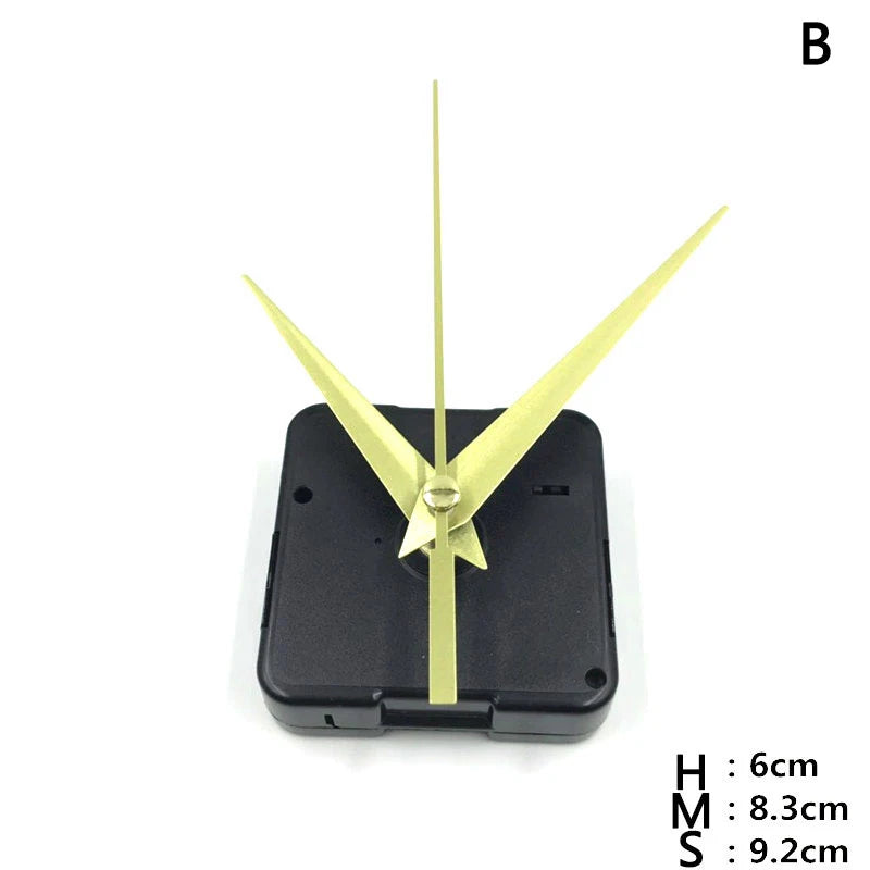 Silent Quartz Clock Movement DIY Kit with Hands – Long Shaft Clock Movement Kit PLUSH B