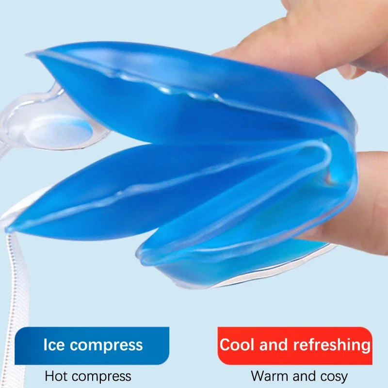 Reusable Ice Gel Eye Mask – Hot & Cold Compress Therapy Gel Eye Mask PLUSH
