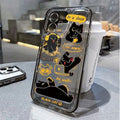 Black Cat iPhone Case | Cartoon Animal Cover iPhone 7–16 iPhone Phone Case PLUSH -1 For iPhone 11ProMax