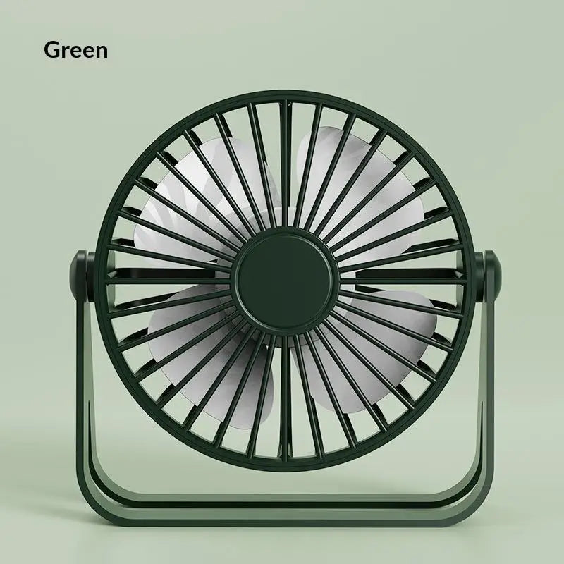 Portable Mini USB Desktop Fan – Quiet Cooling for Home & Office USB Desktop Fan PLUSH Green A