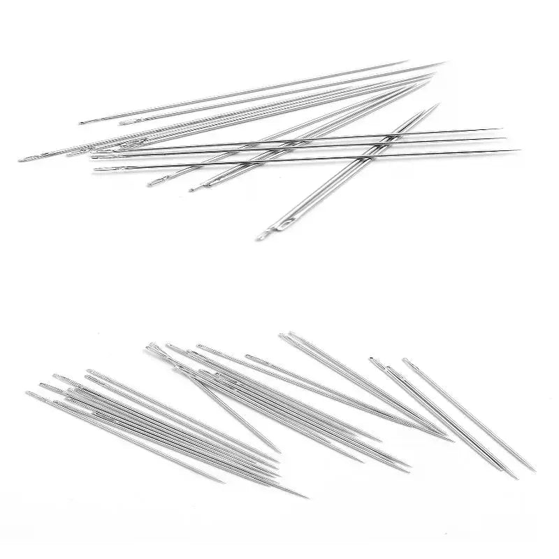 Hand Sewing Needles 25pcs Big Eye Multi-Size Rustproof Steel Sewing Needle Set PLUSH