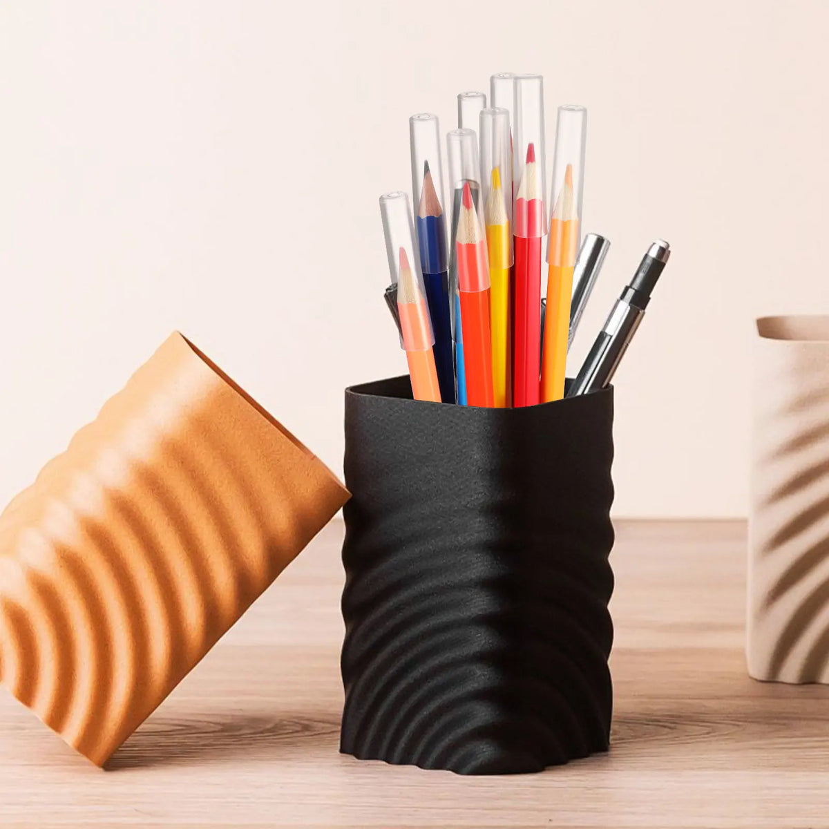 Pencil Extender Holders 10-Pack – Colorful Transparent Cap Covers Pencil Cap Extenders PLUSH