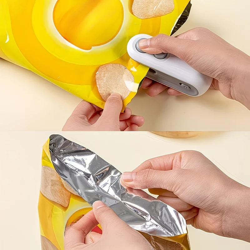 USB Handheld Mini Vacuum Sealer – Rechargeable Food Freshness Mini Vacuum Sealer PLUSH
