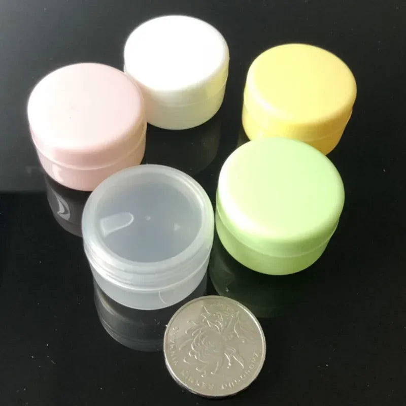 10pc Refillable 10g Plastic Cosmetic Jars | Travel Containers Cosmetic Travel Jars PLUSH