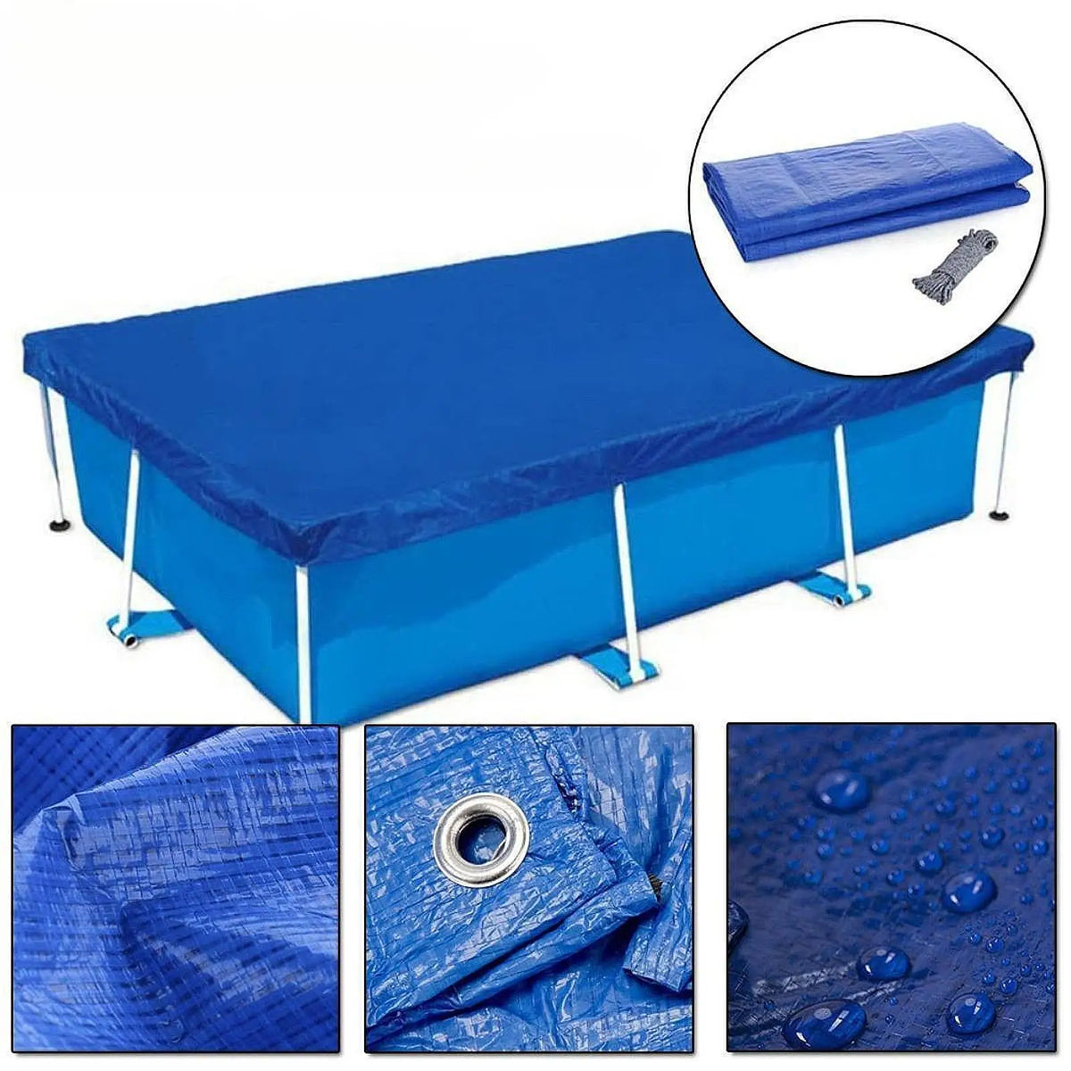 Waterproof Pool Ground Cloth Cover – Foldable Pool Blanket Pool Cover Blanket PLUSH Default Title