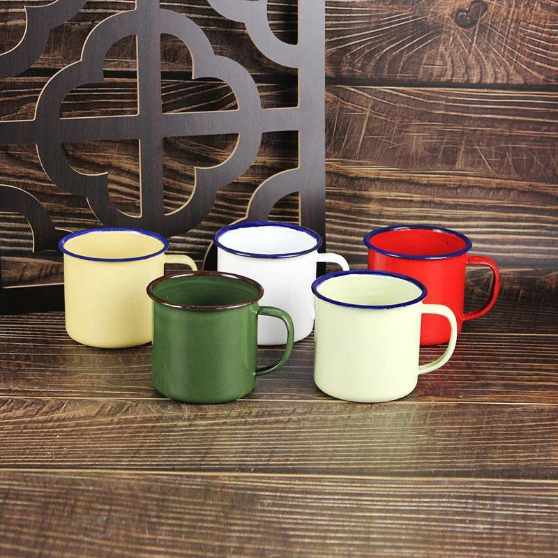 Enamel Coffee Mug Shatterproof Custom Logo – 5 Colors Enamel Coffee Mug PLUSH