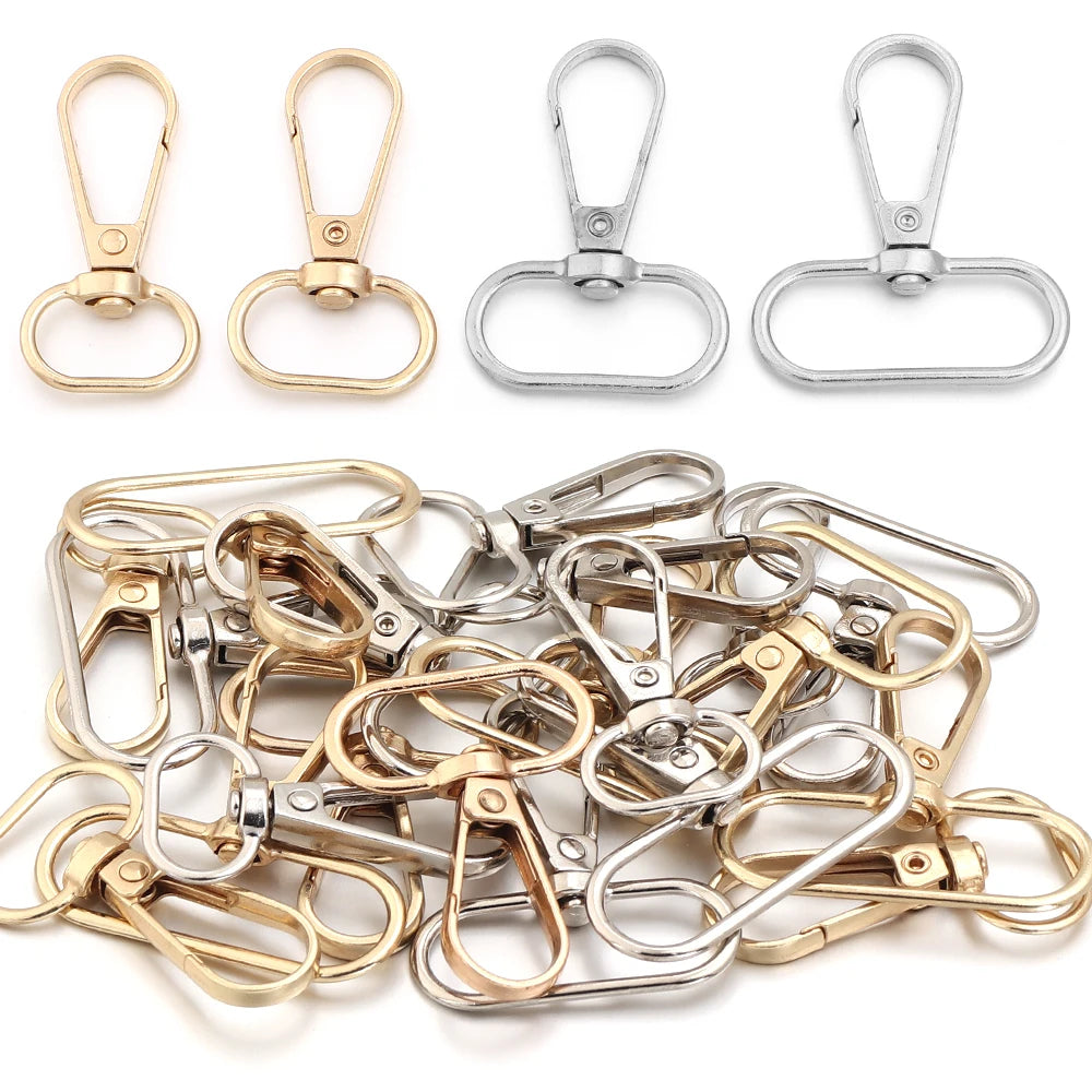 10pcs Zinc Alloy Swivel Snap Hook Lobster Clasp DIY Hardware Swivel Snap Hooks PLUSH