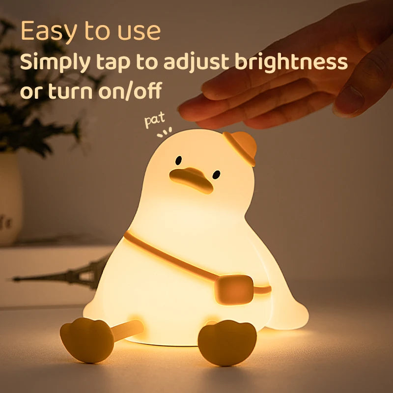 Duck Silicone LED Night Light – Kids Nursery Bedside Lamp | GGBEE LED Night Light PLUSH