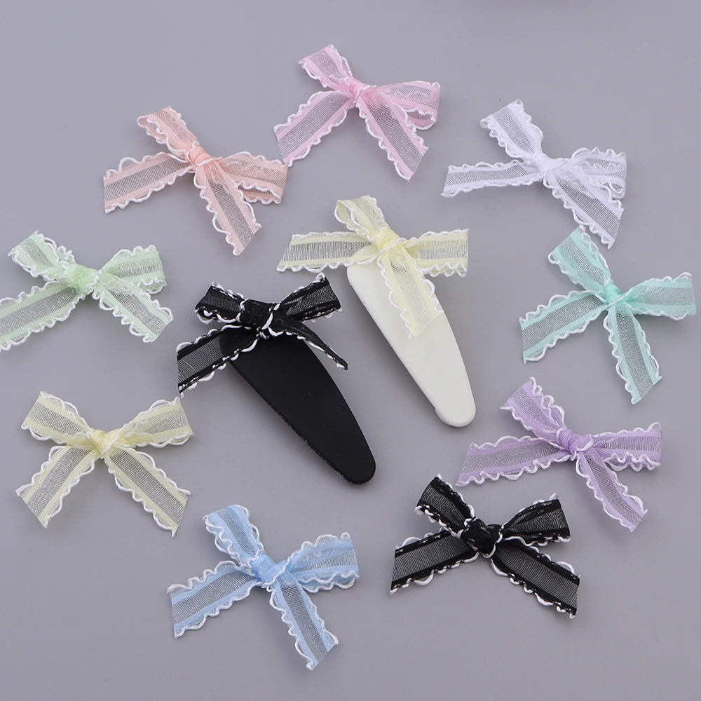 20pcs Mini Satin Ribbon Bows – Colorful DIY Craft Bowknots Ribbon Craft Bows PLUSH