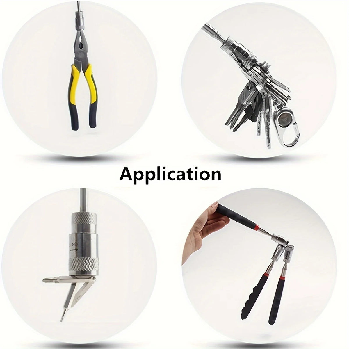 Telescopic Magnetic Pick-Up Tool with LED Light | Extendable Rod Magnetic Pick-Up Tool PLUSH