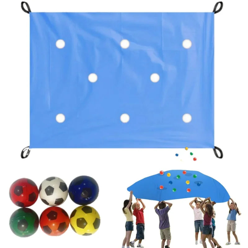 Hole Tarp Game Mat – Team Building Cooperative Group Activity Team Building Game Mat PLUSH