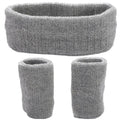 Sports Sweatband Set – Headband & Wristbands for Gym & Tennis Sports Sweatband Set PLUSH 7