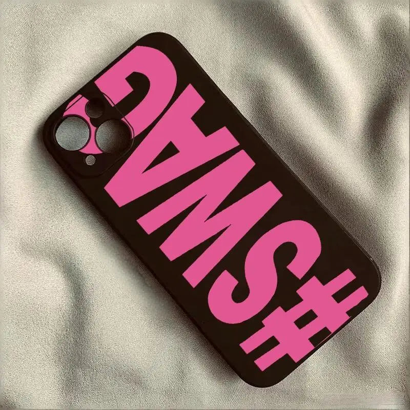 SWAG Letter Shockproof Silicone iPhone Case – All Models Silicone Phone Case PLUSH
