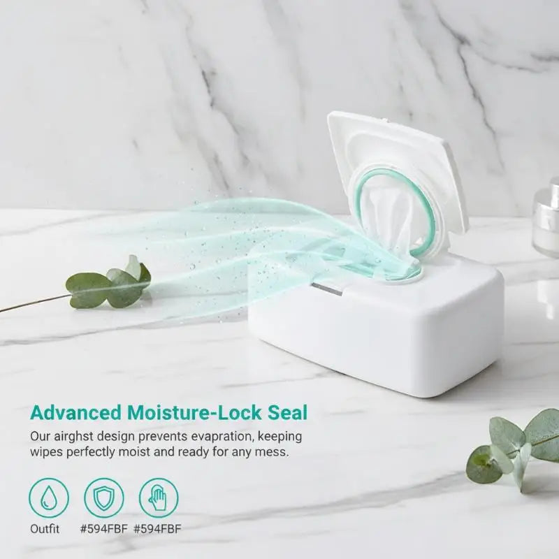 Portable Wipe Storage Container with Lid | Home, Car & Travel Wipe Storage Container PLUSH