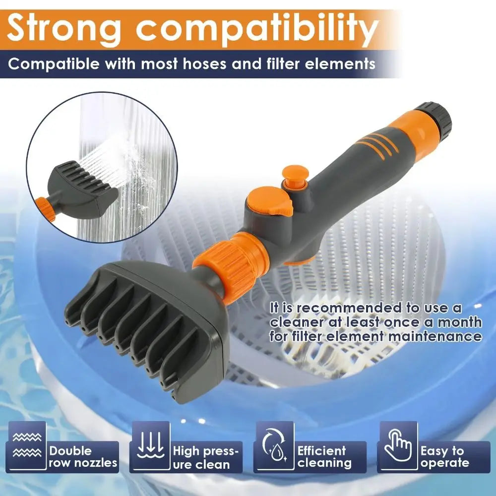 Pool & Spa Cartridge Filter Cleaning Brush – Portable ABS Pool Filter Brush PLUSH