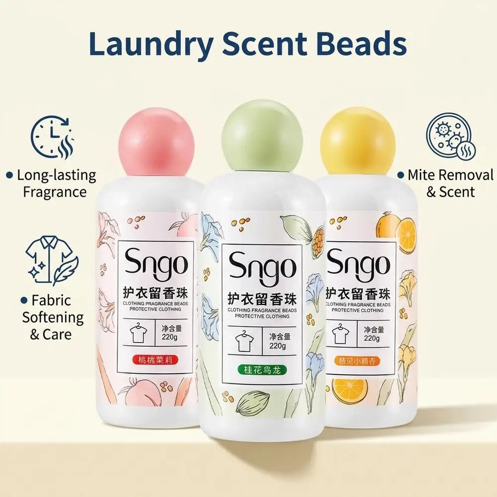 220g Osmanthus Oolong Laundry Scent Booster Beads | Long-Lasting Laundry Scent Booster PLUSH