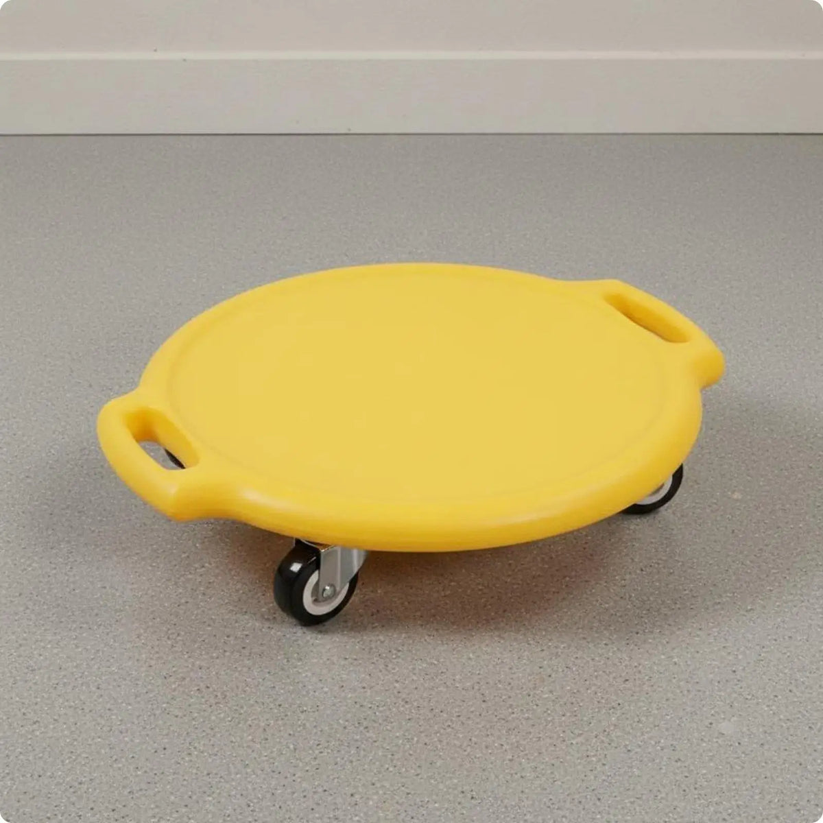 Kids Balance Scooter Board on Wheels – Indoor Play & Training Kids Balance Board PLUSH Yellow