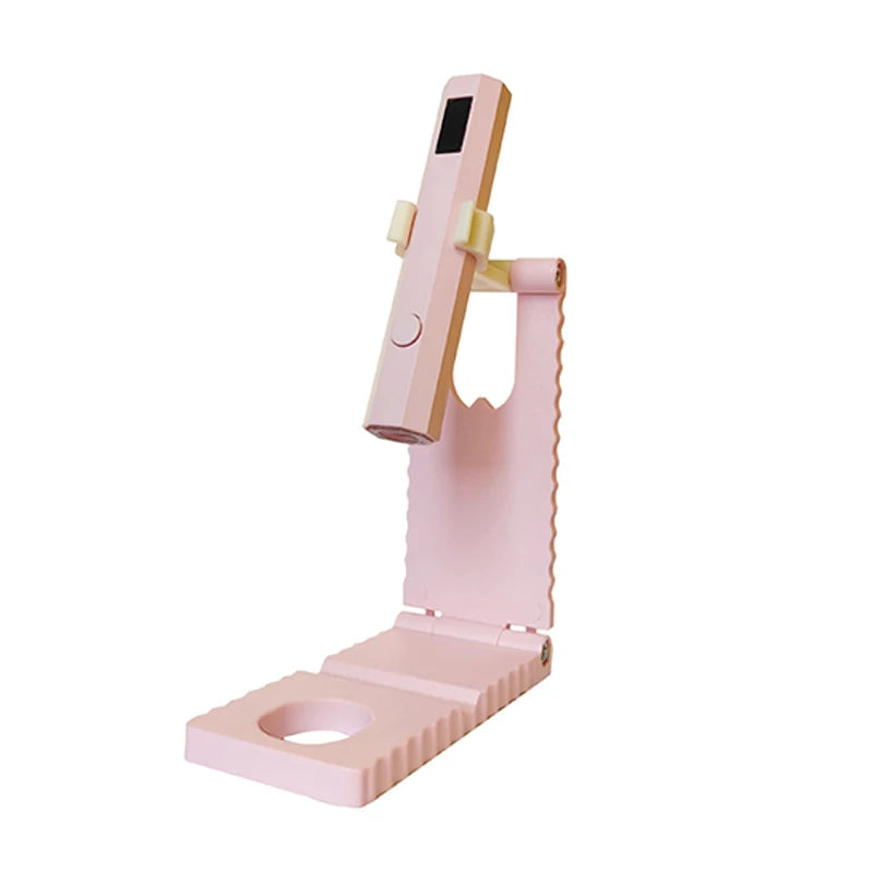 Handheld UV LED Nail Lamp – Portable Rechargeable Gel Nail Dryer UV Nail Lamp PLUSH Pink-Set