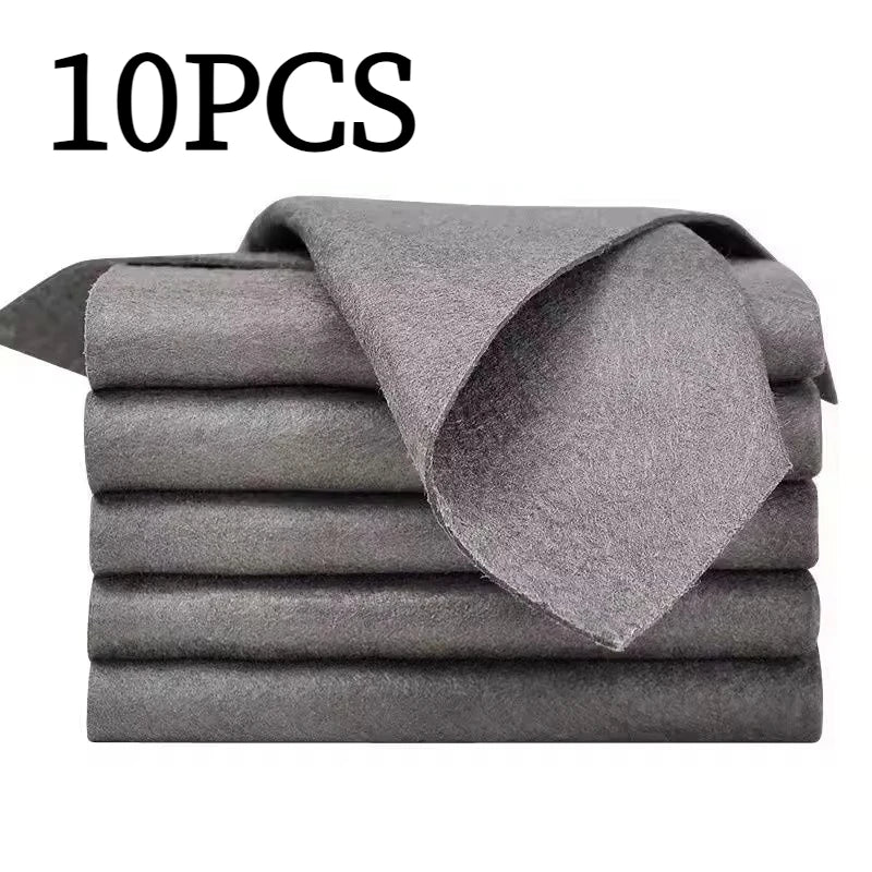 Magic Microfiber Glass Cleaning Cloth – Streak-Free, Reusable Microfiber Cleaning Cloth PLUSH 10PCS 29x29cm