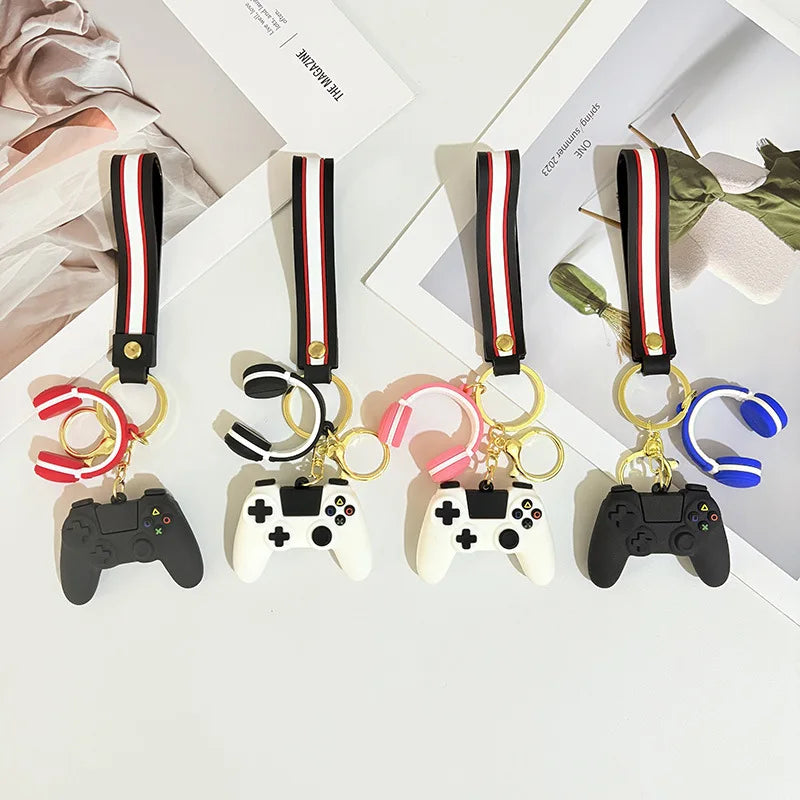 Game Controller Keychain Headphone Charm – Gamer Gift Gaming Keychain Charm PLUSH