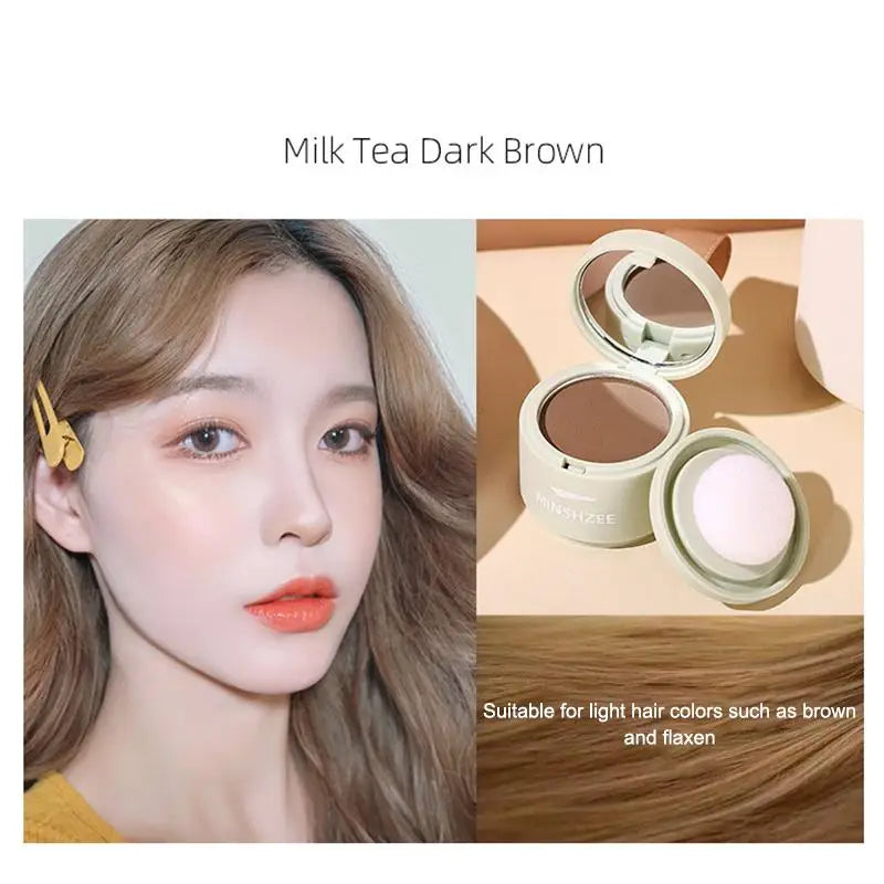 Waterproof Hair Shadow Powder – Hairline & Root Touch-Up Hair Touch-Up Powder PLUSH Brown