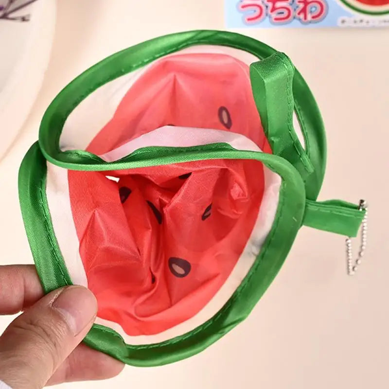 Fruit-Pattern Round Handheld Pocket Fan – Portable & Cute Handheld Pocket Fan PLUSH