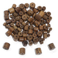 Natural Wenge Wood Cylindrical Spacer Beads 20-50pcs | DIY Jewelry Wood Spacer Beads PLUSH Brown 8mm 50pcs